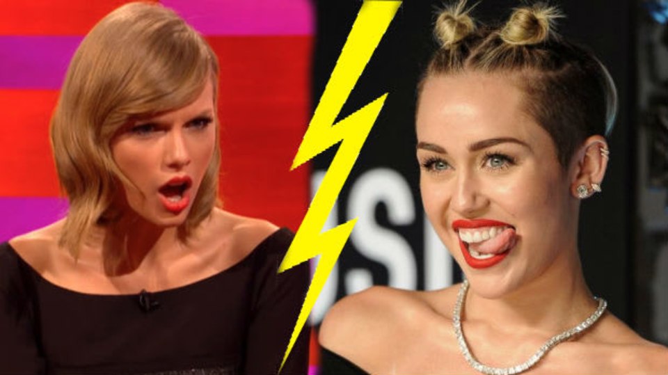 Miley se prý chce na Taylor zviditelnit.